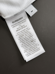 Burberry White Cotton T Shirt