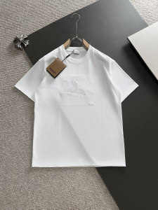 Burberry White Cotton T Shirt