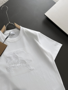 Burberry White Cotton T Shirt