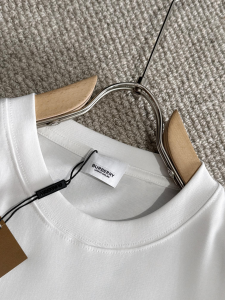 Burberry White Cotton T Shirt