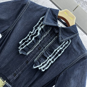 Miu Miu Denim Blue Dress