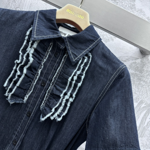 Miu Miu Denim Blue Dress