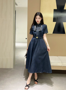 Miu Miu Denim Blue Dress