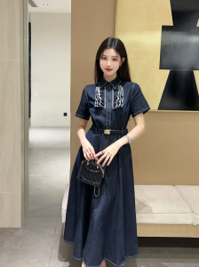 Miu Miu Denim Blue Dress