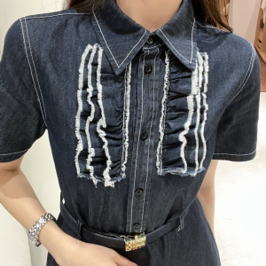 Miu Miu Denim Blue Dress