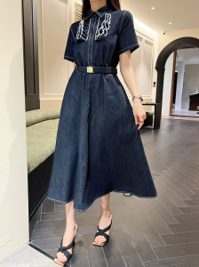 Miu Miu Denim Blue Dress