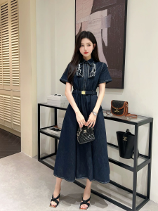 Miu Miu Denim Blue Dress
