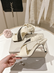 Brunello Cucinelli White Leather Criss Cross High Heeled Sandals 70MM Brunello Cucinelli White Leather Criss Cross High Heeled Sandals 70MM