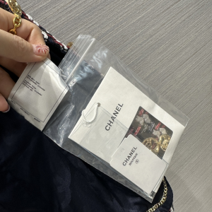 Chanel Black Red Tweed Jacket