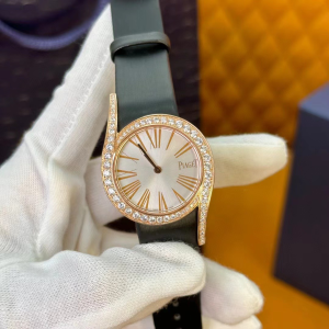 Piaget Limelight Gala Quartz Diamond Silver Dial Ladies Watch Black Leather 26MM Piaget Limelight Gala Quartz Diamond Silver Dial Ladies Watch Black Leather 26MM