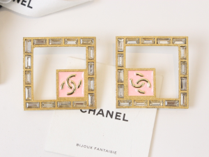 Chanel CC Square Earrings