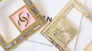 Chanel CC Square Earrings