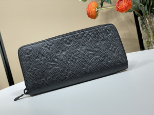 Louis Vuitton Zippy Vertical Black Monogram Leather Wallet Louis Vuitton Zippy Vertical Black Monogram Leather Wallet