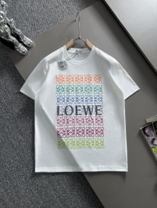 Loewe Logo Anagram White Cotton T Shirt