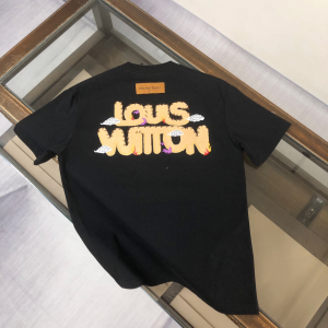 Louis Vuitton LV Black Cotton T Shirt