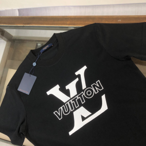 Louis Vuitton LV Black Cotton T Shirt