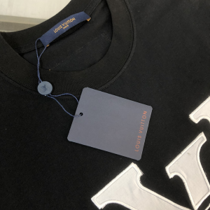 Louis Vuitton LV Black Cotton T Shirt