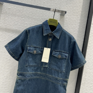Gucci organic Denim Blue Dress