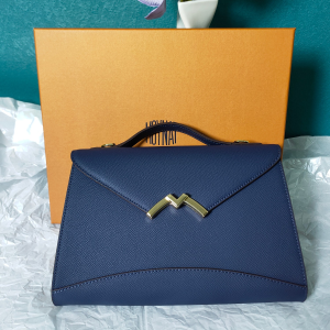 Moynat Gabrielle Clutch Leather Bag Navy Blue Moynat Gabrielle Clutch Leather Bag Navy Blue