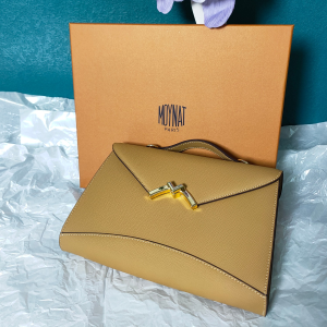 Moynat Gabrielle Clutch Leather Bag Tan Moynat Gabrielle Clutch Leather Bag Tan