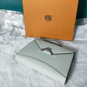 Moynat Gabrielle Clutch Leather Bag White Moynat Gabrielle Clutch Leather Bag White