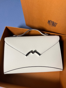 Moynat Gabrielle Clutch Leather Bag White Moynat Gabrielle Clutch Leather Bag White