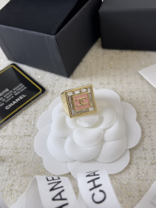 Chanel CC Logo Square Rings