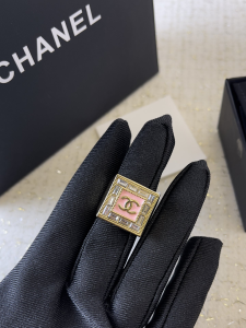 Chanel CC Logo Square Rings