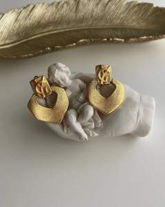 Saint Laurent YSL Gold Earrings