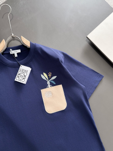 Loewe Blue Cotton T Shirt