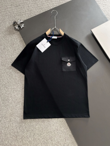 Moncler Black Cotton T Shirt