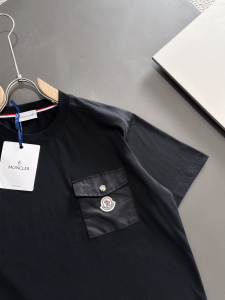 Moncler Black Cotton T Shirt