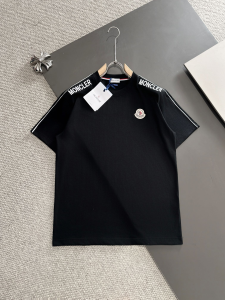 Moncler Black Cotton T Shirt