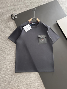 Moncler Grey Cotton T Shirt