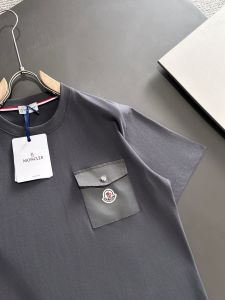 Moncler Grey Cotton T Shirt