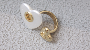 Chanel CC Double Heart Rings