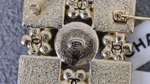 Chanel CC Logo Square Brooch