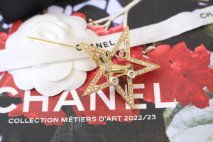Chanel CC Shoes Crystal Star Brooch