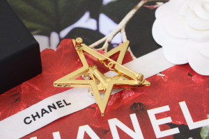 Chanel CC Shoes Crystal Star Brooch
