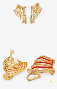 Fendi Peekaboo ISeeU Petite Earrings