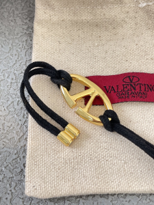 Valentino Vlogo Cotton Nero Bracelets