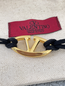 Valentino Vlogo Cotton Nero Bracelets