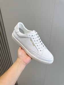 Saint Laurent YSL Court Classic SL10 Perforated Leather Sneakers White Saint Laurent YSL Court Classic SL10 Perforated Leather Sneakers White