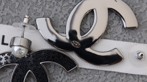 Chanel Large CC Logo Earrings