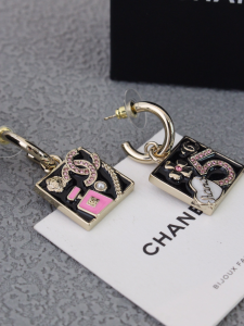 Chanel Square Charms Earrings