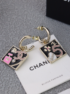 Chanel Square Charms Earrings