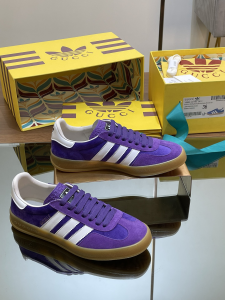 Adidas Gazelle Indoor Foot Industry Suede and Calf Leather Sneakers Purple Adidas Gazelle Indoor Foot Industry Suede and Calf Leather Sneakers Purple