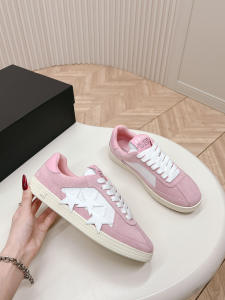 Amiri Star Suede Leather and Fabric Sneakers Pink White Amiri Star Suede Leather and Fabric Sneakers Pink White