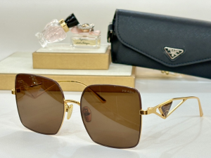 Prada Symbole Square Eyewear Sunglasses SPR09YS Brown Prada Symbole Square Eyewear Sunglasses SPR09YS Brown