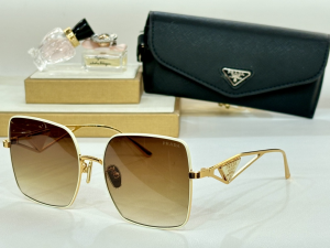 Prada Symbole Square Eyewear Sunglasses SPR09YS Brown Prada Symbole Square Eyewear Sunglasses SPR09YS Brown